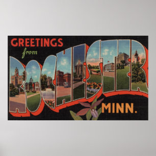 Rochester, Minnesota - Großbuchstaben Szenen 2 Poster