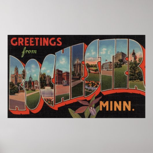 Rochester, Minnesota - Großbuchstaben Szenen 2 Poster (Vorne)