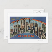 Rochester, Minnesota - Große Briefszenen Postkarte (Vorne/Hinten)