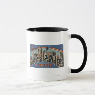 Rochester, Minnesota - große Buchstabe-Szenen Tasse