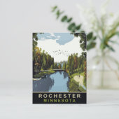 Rochester, Minnesota, Park, Reisen Postkarte (Stehend Vorderseite)