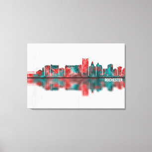 Rochester Minnesota Skyline Leinwanddruck