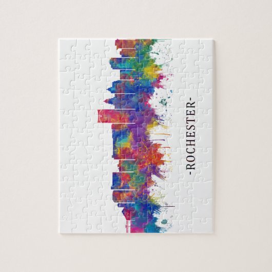Rochester Minnesota Skyline Puzzle (Vertikal)