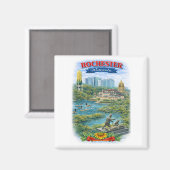 Rochester MN Minnesota Landmarks Magnet (Vorderseite/Rückseite)
