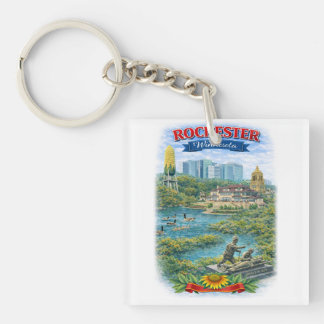 Rochester MN Minnesota Wahrzeichen Schlüsselanhäng Schlüsselanhänger