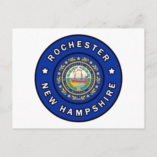 Rochester New Hampshire Postkarte (Vorderseite)