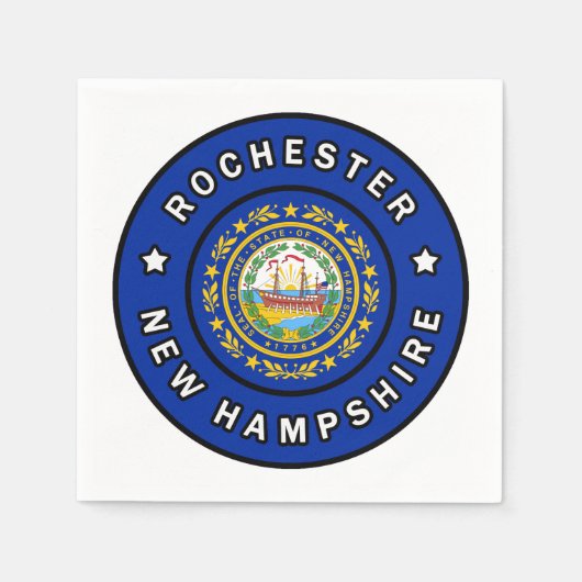 Rochester New Hampshire Serviette (Vorderseite)