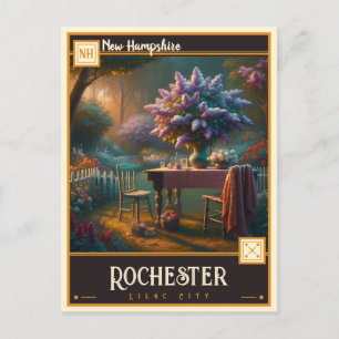 Rochester, New Hampshire VINTAG Postkarte
