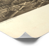 Rochester New York 1879 Antike Panoramakarte Poster (Ecke)