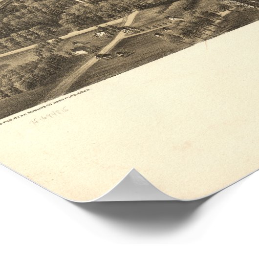 Rochester New York 1879 Antike Panoramakarte Poster (Ecke)