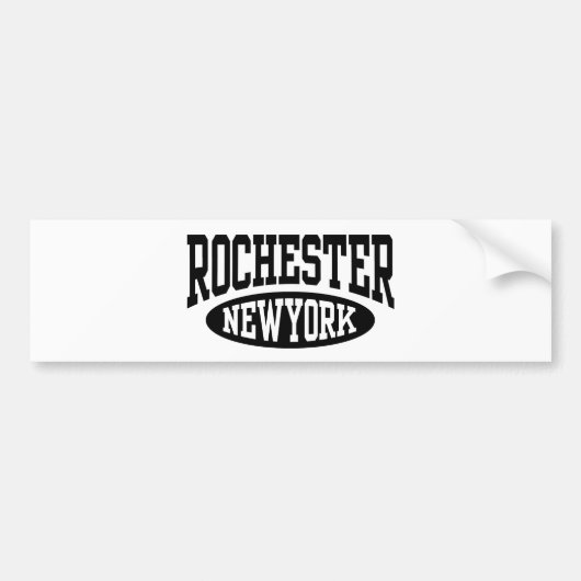 Rochester New York Autoaufkleber (Vorne)