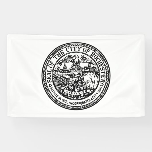 Rochester (New York) City Siegel Banner (Horizontal)