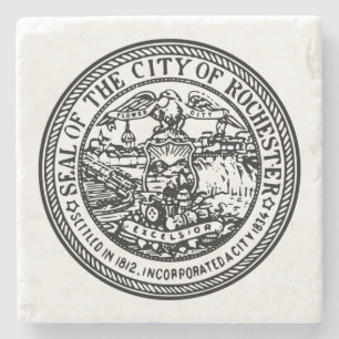 Rochester (New York) City Siegel Steinuntersetzer