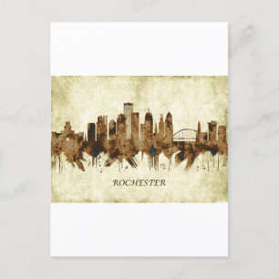 Rochester New York Cityscape Einladungspostkarte