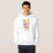 Rochester New York Mid Century, Pop Art, Hoodie (Vorne ganz)