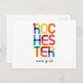 Rochester New York Mid Century, Pop Art, Postkarte (Vorne/Hinten)