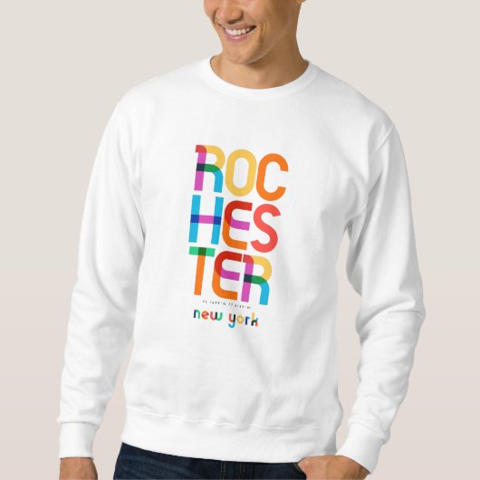 Rochester New York Mid Century, Pop Art, Sweatshirt (Vorderseite)