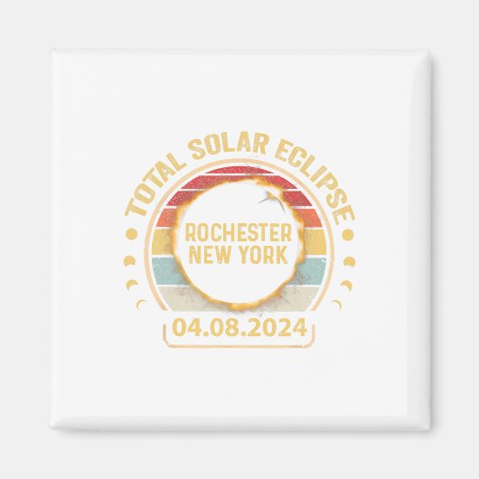 Rochester New York Ny Total Solar Eclipse Party 20 Magnet (Vorne)