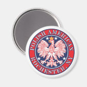 Rochester New York Polish Magnet (Vorderseite/Rückseite)
