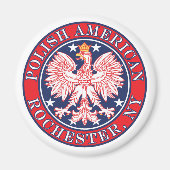 Rochester New York Polish Magnet (Vorne)