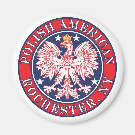 Rochester New York Polish Magnet (Vorne)