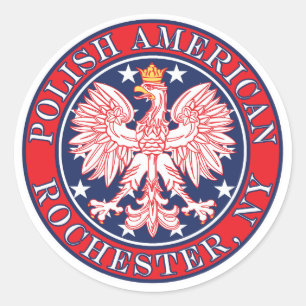 Rochester New York Polish Runder Aufkleber