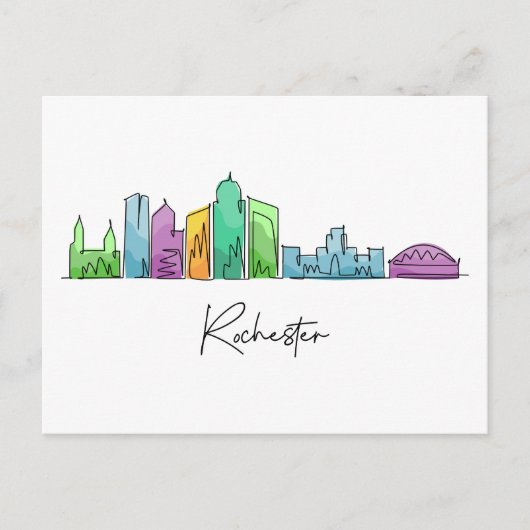 Rochester NEW YORK Postkarte (Vorderseite)