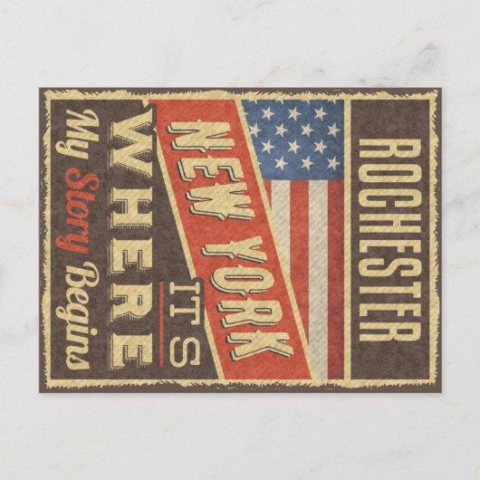 Rochester New York Postkarte (Vorderseite)