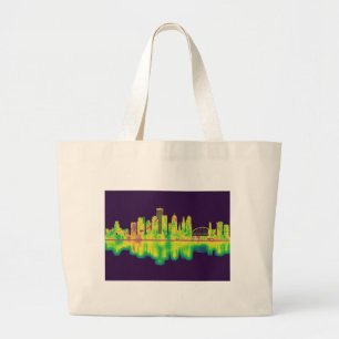 Rochester New York Skyline Jumbo Stoffbeutel
