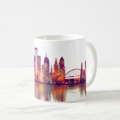 Rochester New York Skyline Kaffeetasse (VorderseiteRechts)