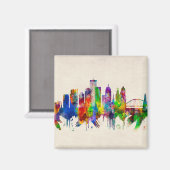 Rochester New York Skyline Magnet (Vorderseite/Rückseite)