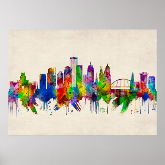 Rochester New York Skyline Poster (Vorne)
