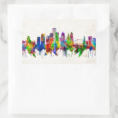 Rochester New York Skyline Rechteckiger Aufkleber (Tasche)