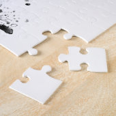 Rochester New York Skyline Schwarz-weiß Puzzle (Seite)