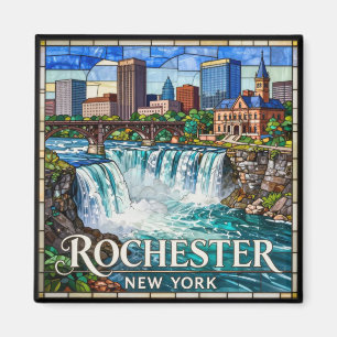 Rochester New York Wasserfall-Stadtlandschaft 💧 Magnet