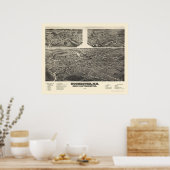Rochester, NH Panoramic Map - 1884 Poster (Küche)