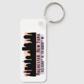 Rochester NY City Skyline Schlüsselanhänger (Rückseite)