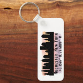 Rochester NY City Skyline Schlüsselanhänger (Vorderseite)