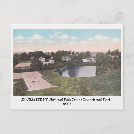 Rochester NY, Highland Park View Vintage Postkarte (Vorderseite)
