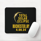 Rochester Ny Solar Eclipse 2024 Total Solar Eclips Mousepad (Mit Mouse)