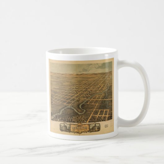 Rochester Olmsted Landkreis Minnesota (1869) Kaffeetasse (Rechts)