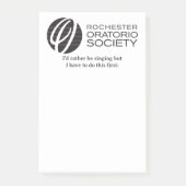 Rochester Oratorio Society Sticky Notes * Post-it Klebezettel (Vorderseite)