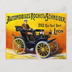 Rochet und Schneider Automobiles - Vintage Anzeige Postkarte