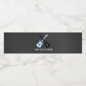 Rock a Bye Baby Boy Dusche Wasserflasche Etikett (Einzelnes Label)