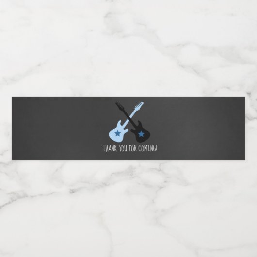 Rock a Bye Baby Boy Dusche Wasserflasche Etikett (Einzelnes Label)