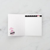 Rock a Bye Baby Dusche Vielen Dank Dankeskarte (Innenseite)