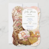 Rock A Bye Baby Kinderzimmer Rhyme Baby Dusche Einladung (Vorderseite)