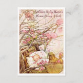 Rock A Bye Baby Kinderzimmer Rhyme Buchanfrage Begleitkarte (Vorderseite)