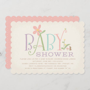 Rock-a-bye Baby Shower Invitation - Pink Einladung