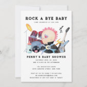 Rock A Bye | Rock & Roll Baby Dusche (Vorderseite)